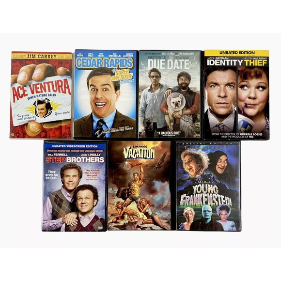 Comedy Drama DVD Lot Of 7 - Ace Ventura, Cedar Rapids, Due Date & More - Picture 1 of 5